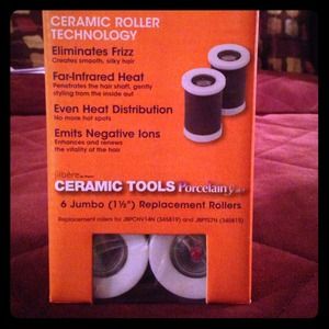 🎁 Gift idea NIB 6 porcelain ceramic rollers.