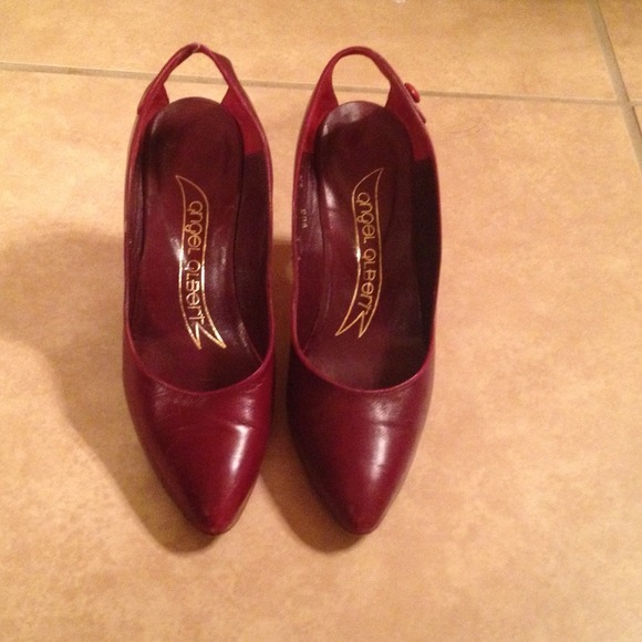 Burgundy heels