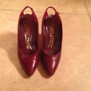 Burgundy heels