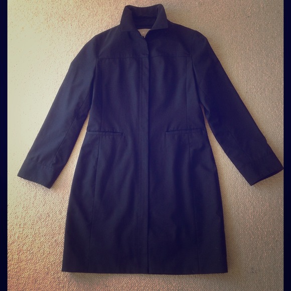 🆕🆕🆕Black Zipper long trench coat