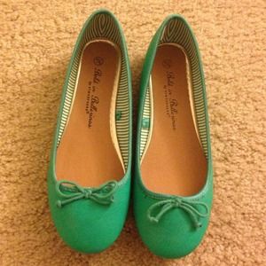 Emerald Ballerina Flats