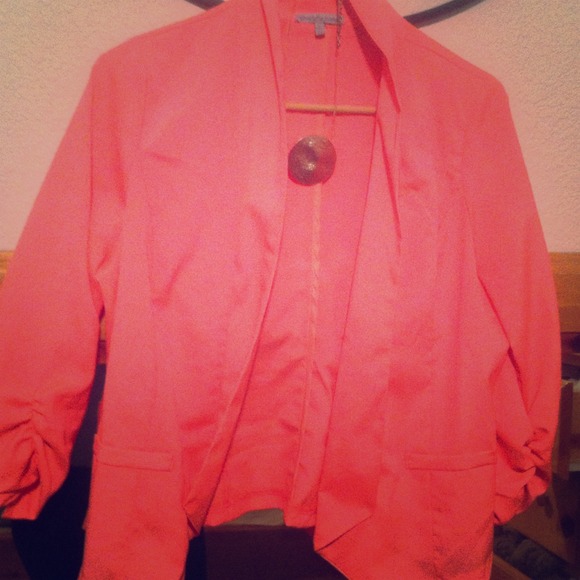 Bright pink jacket