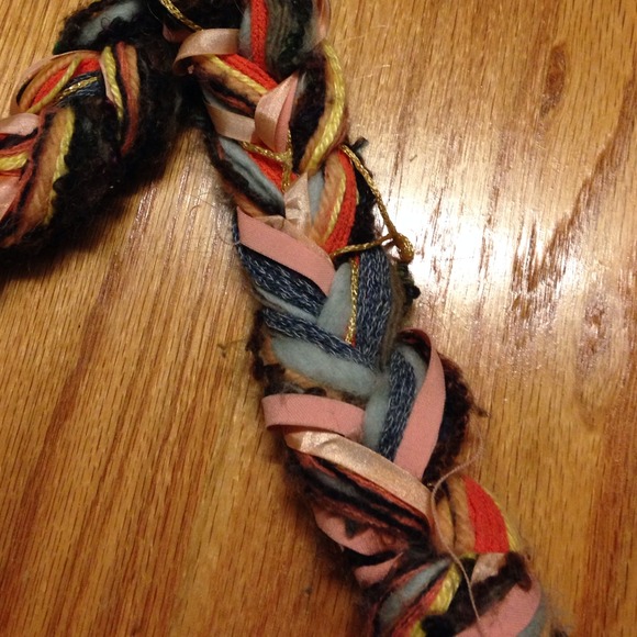 Sold/Bundled!! Braided Anthropologie scarf - Picture 2 of 3