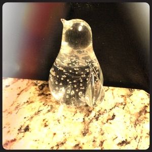 The penguin made in glass. Really cute!!