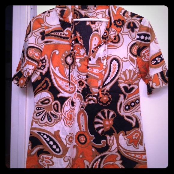 💟🚫🚫SOLD Jcrew Patterned Blouse 💟🚫🚫