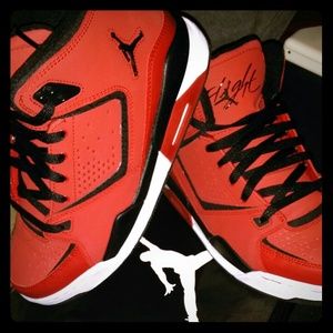 Red and Black Jordan's