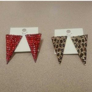 Red Diamond Earrings