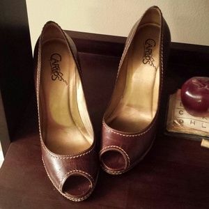 CARLOS bungalow brown  pumps