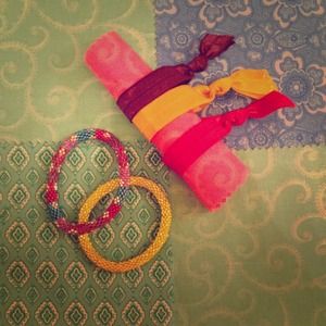 ALEX AND ANI BRACELETS WITH KITSCH HAIR TIES!