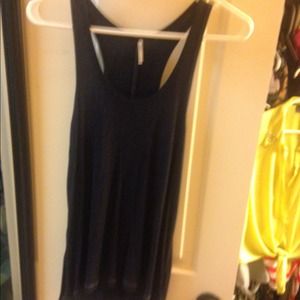 Navy shimmer cotton tank