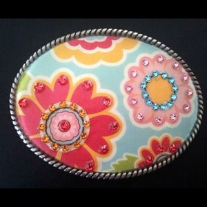 Custom Belt Buckles Embellished in Crystals