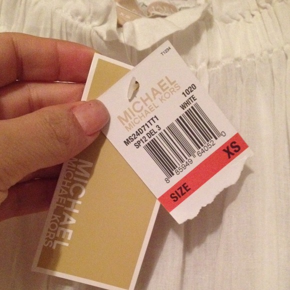 Linen Michael kors peasant top - Picture 2 of 2