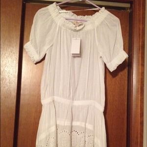 Linen Michael kors peasant top