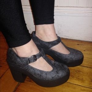 BNIB Jeffrey Campbell As-If! t-strap platform MJ 7