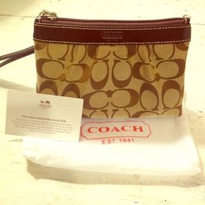 Coach Signature Collection Wristlet
