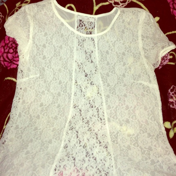White lace top