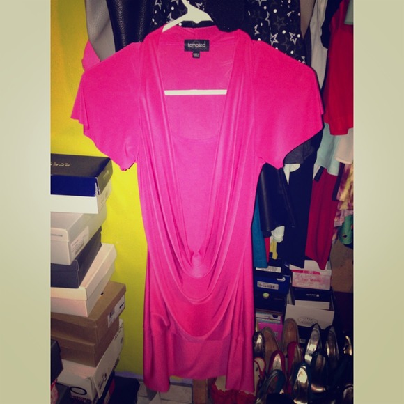 Hot pink short dress