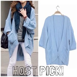 ⬇️REDUCED!! 2XHP!* Baby Blue SOFT Knit Sweater