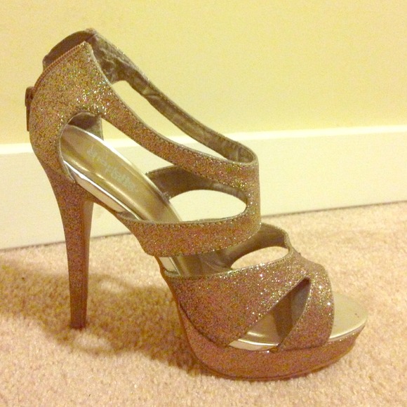 sparkly high heels size 8!