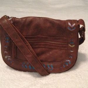Distressed Mini Messenger Bag!