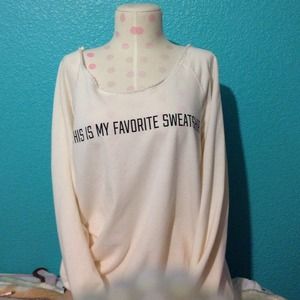 PINK "This Is My Favorite Sweatshirt" Pullover