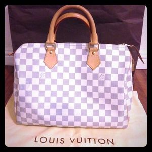 AUTH Louis Vuitton speedy 30 Azur