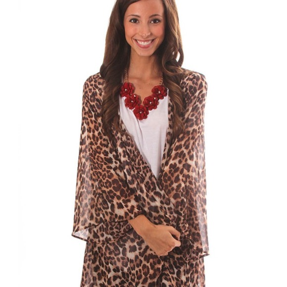 Jackets & Blazers - ❗LAST ONE❗New Leopard Sheer Kimono
