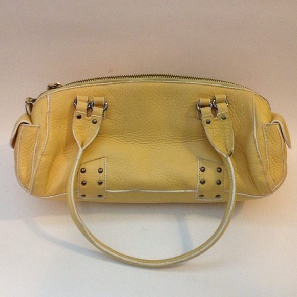 cole haan yellow purse