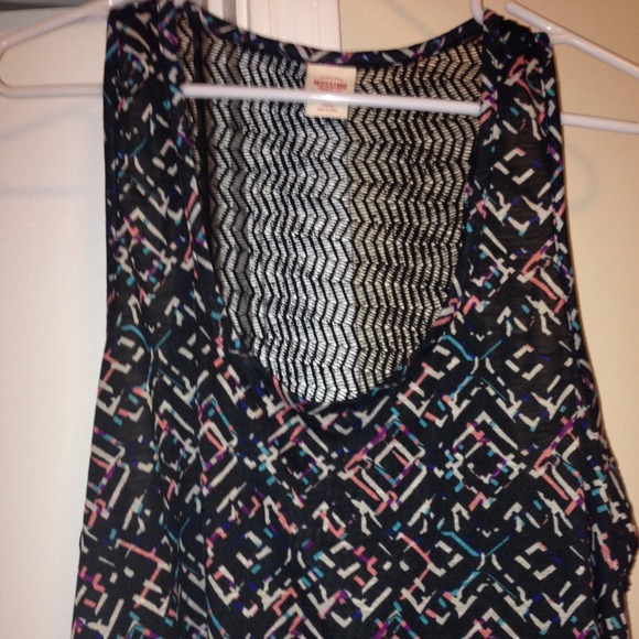Mossimo black w/multicolored tank