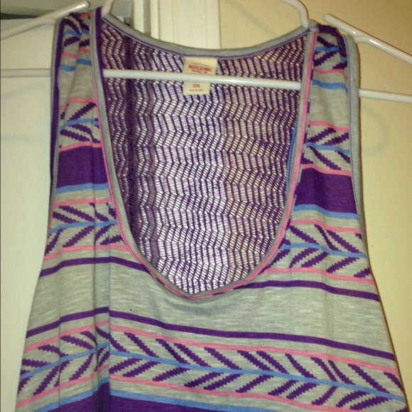 Mossimo purple w/multicolored tank