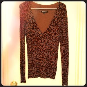 Leopard print sweater Express M size