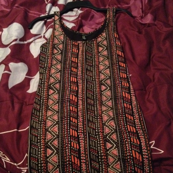 Aztec print sleeveless forever 21 party dress - Picture 1 of 2