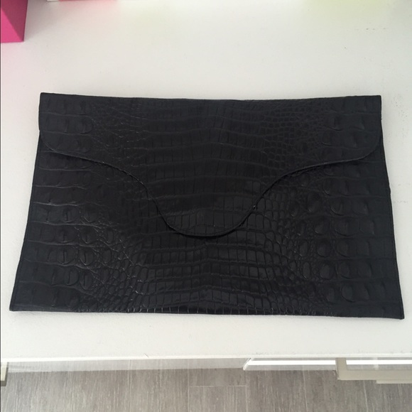 J.J. Winters Blake Lively Croco Envelope Clutch - Picture 2 of 4
