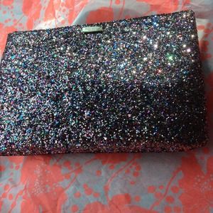 😘Kate spade large  / clutch glitter ball