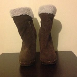 Miss Me brown suede booties