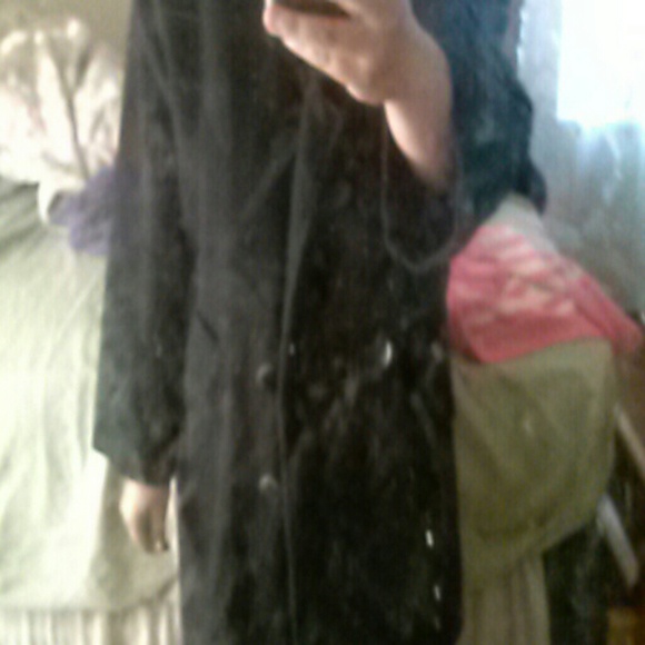 Long Black winter coat