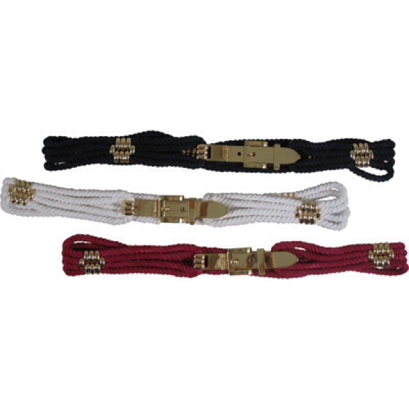 Buji Baja Cotton Cord Belt with Gold Hardware