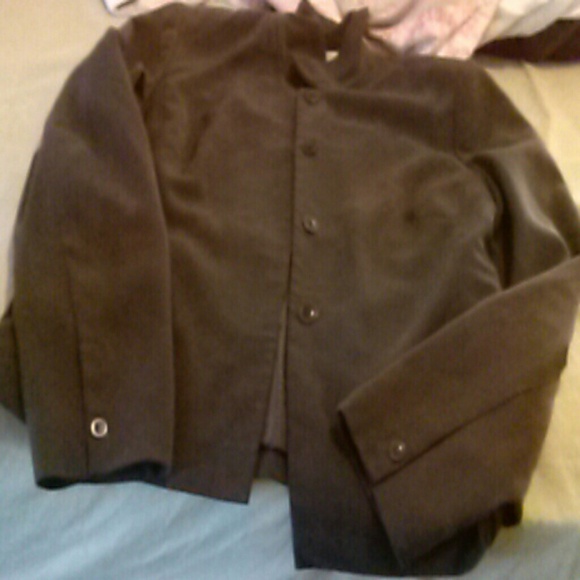 Brown suit jacket size 14