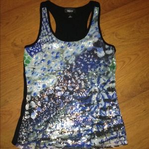 Sequined Tank Top