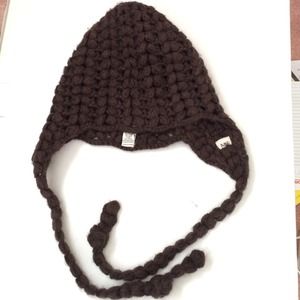 Abercrombie and Fitch knit dark brown beanie
