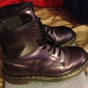 Metallic purple Dr. martens
