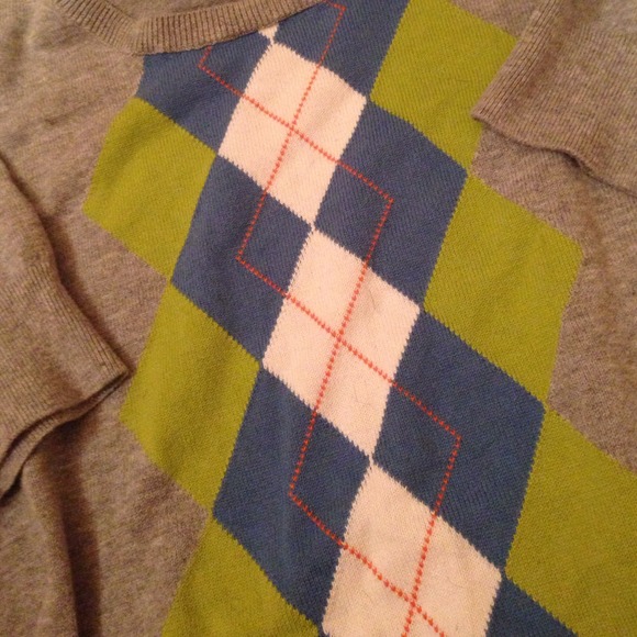 Grey with Blue and Green Argyle ! - Picture 2 of 2