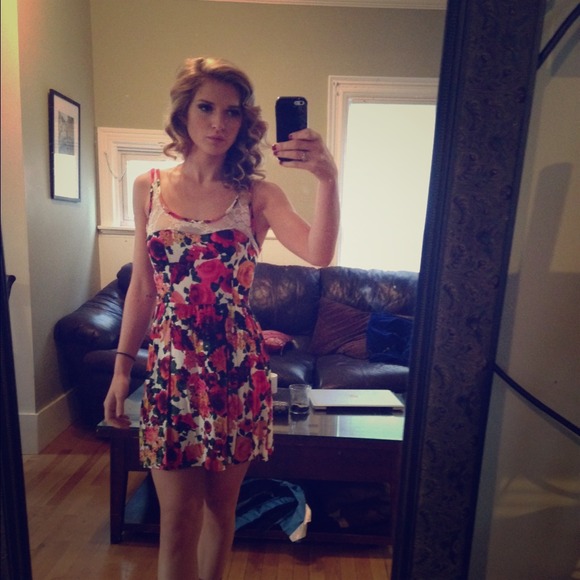 Floral sun dress.