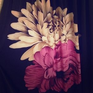 Flowered Maxi Halter Dress