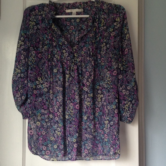 🚫BUNDLED🚫✨HOST PICK✨LC Sheer Floral Popover