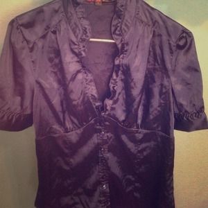 Silk navy blouse