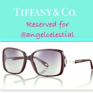 Reserved Authentic Tiffany Swarovski Sunglasses