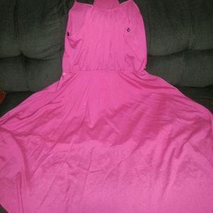 Hot pink dress(short in front, long in back)