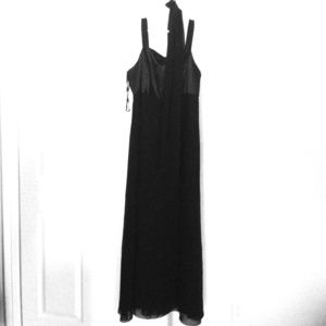 Floor Length Black Ball Gown