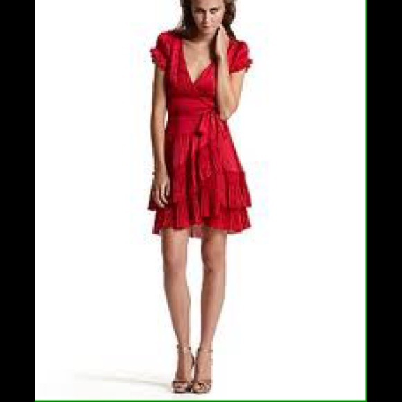 Diane Von Furstenberg Pamelot Red Wrap Dress - Picture 1 of 4